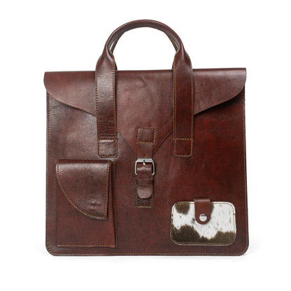 Heritage Luxe Maroon Leather Sleeve